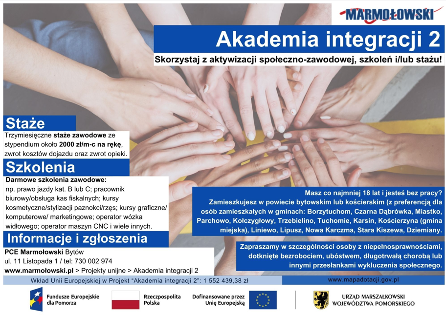 Darmowe szkolenia i staże Akademia integracji 2