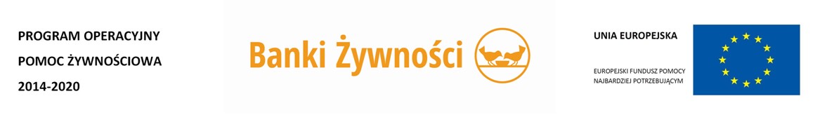 logo banku żywności, logo Unii Europejskiej